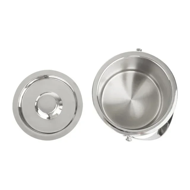 Balde de Gelo Térmico de Parede Dupla em Aço Inoxidável - Capacidade 2 Litros