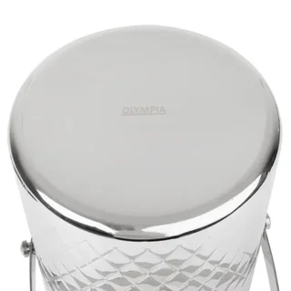 Balde de Gelo Térmico de Parede Dupla em Aço Inoxidável - Capacidade 2 Litros