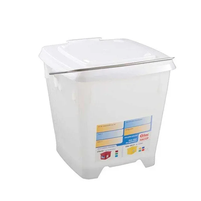 Square Bucket 12 Litres with Watertight Lid White
