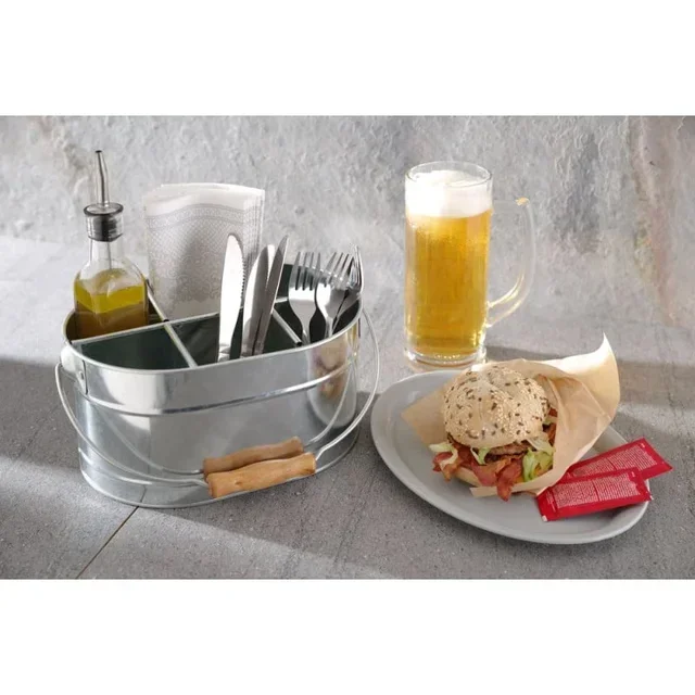Table Caddy for Cutlery and Condiments