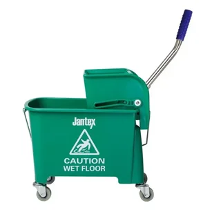 Kentucky Green Mop Bucket with Wringer 20 Liters - Integrated Wringer System