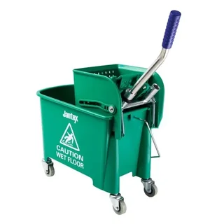 Kentucky Green Mop Bucket with Wringer 20 Liters - Integrated Wringer System