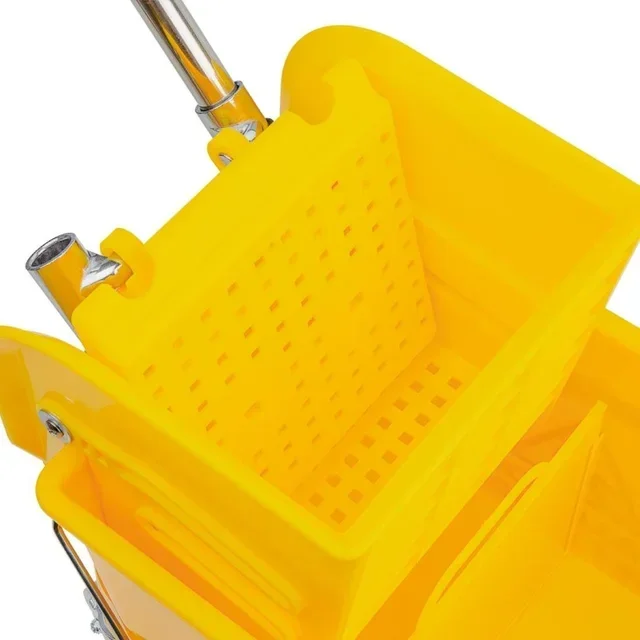 20L Bucket with Integrated Wringer - Yellow