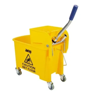 20L Bucket with Integrated Wringer - Yellow