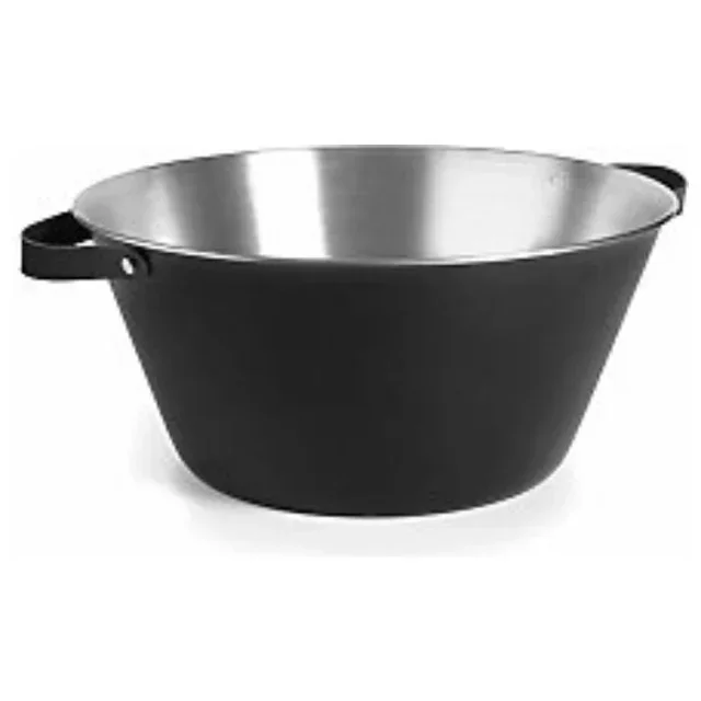 Round Black Champagne Bucket 30 Liters Diameter 50 cm