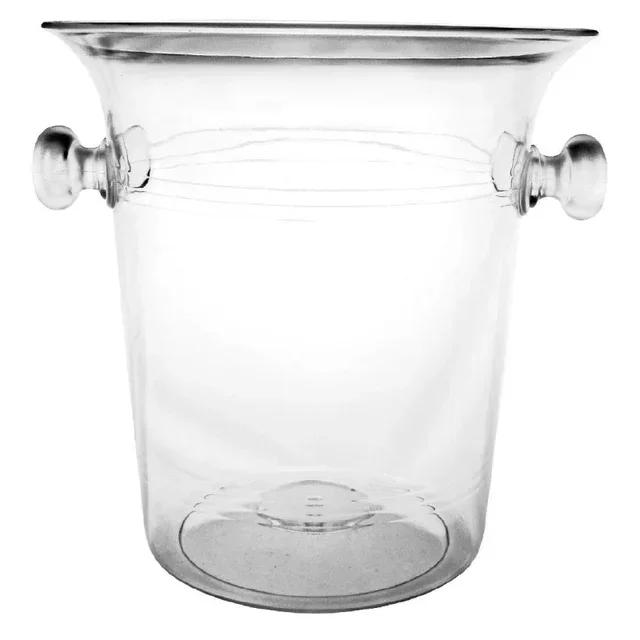 Acrylic Transparent Wine and Champagne Cooler Bucket - Diameter 21 cm