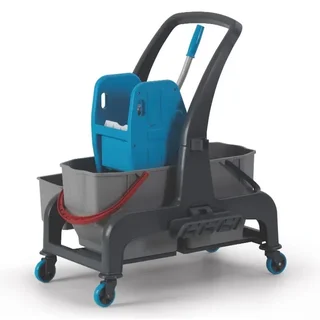 Bucket with Wheels and Wringer Procart Jet 721S for Professional Cleaning