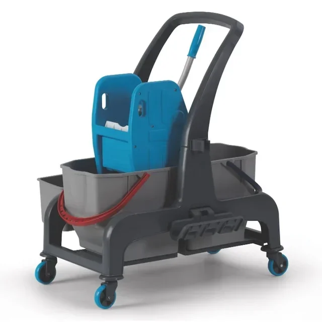 Bucket with Wheels and Wringer Procart Jet 721S for Professional Cleaning