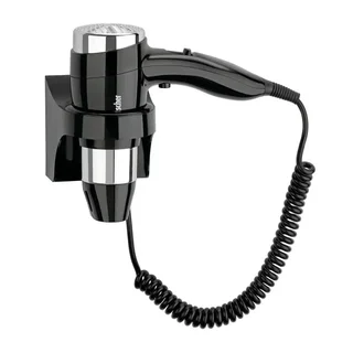 Wall-Mounted Hair Dryer Black