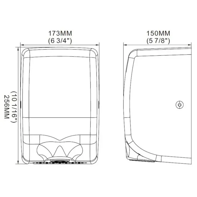 Asciugamani Elettrico Automatico in Acciaio Inossidabile