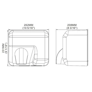 Stainless Steel Automatic Air Jet Hand Dryer
