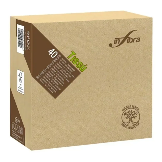 Madre Terra 2-Ply Cellulose Napkin 38x38 cm - Pack of 1440 Units