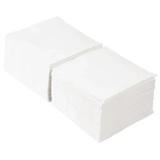 Guardanapo de Mesa Branco 2 Camadas 24x24 cm - Pack de 1500 Guardanapos para Cocktail