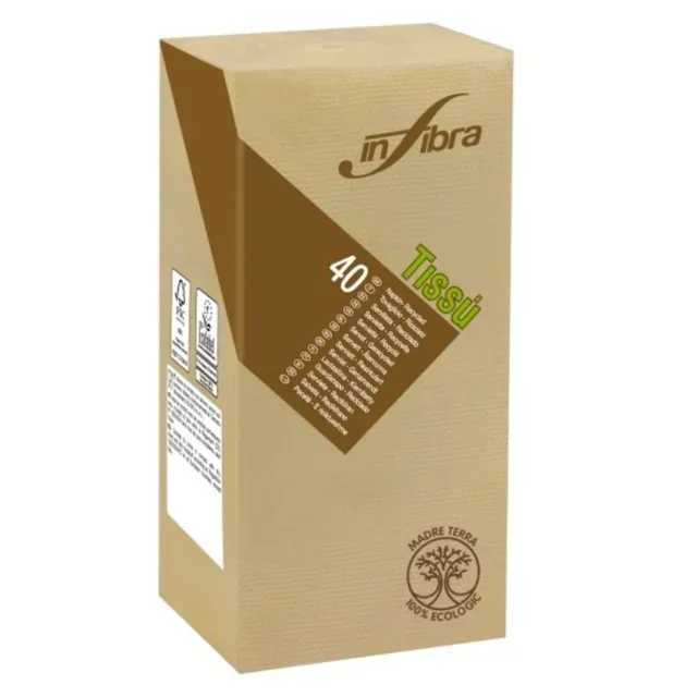 Madre Terra Cellulose Napkins 2-Ply 38x38 cm - Pack of 720 Units