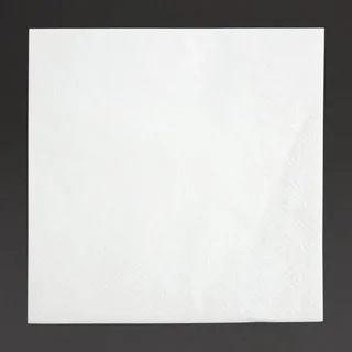 Servilletas de Cóctel 2 Capas Pliegue 1/4 24x24 cm Blancas - 4000 Unidades