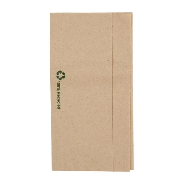 Kraft Paper Napkins Folded 320x300 mm - Dispenser - Box of 6000