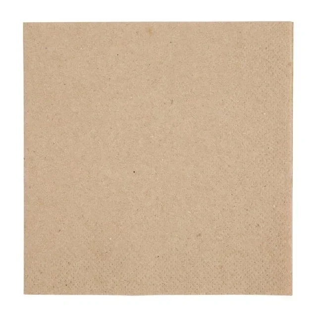 Kraft Paper Napkins 2-Ply Cocktail Size 24 cm - 4000 Units