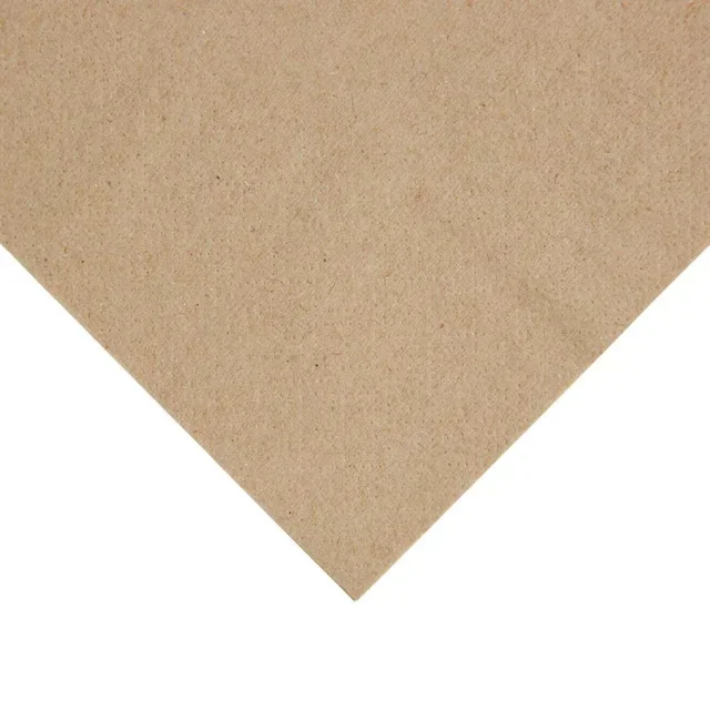 Recycled Kraft Paper Napkins 2-Ply 1/4 Fold 33 cm - Pack of 2000 for Snacking
