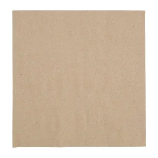 Recycled Kraft Paper Napkins 2-Ply 1/4 Fold 33 cm - Pack of 2000 for Snacking