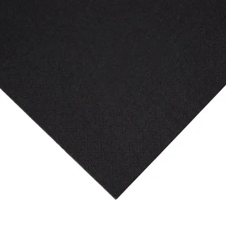 Serviettes de Table 3 Plis 40 cm Noires Format 1/4 - Lot de 1000