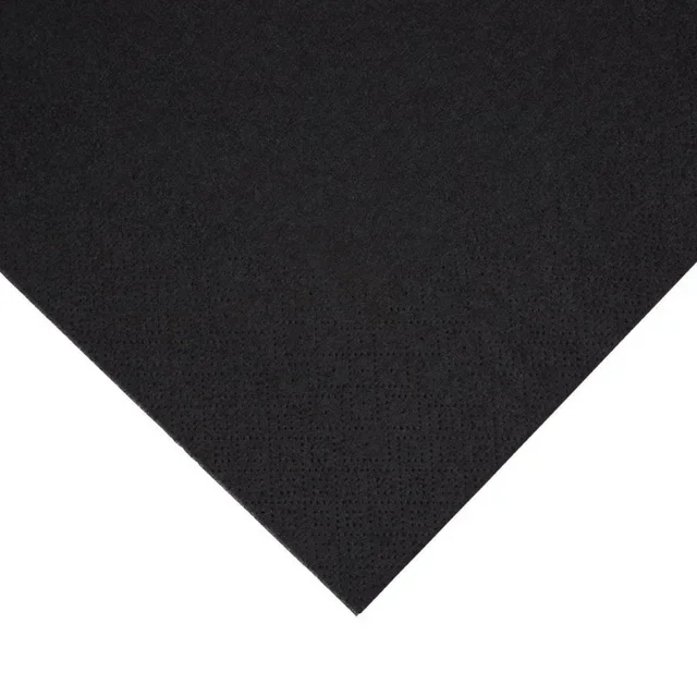 Servilletas de Papel Negras Plegadas en 4 de 3 Capas 40 cm - Pack de 1000