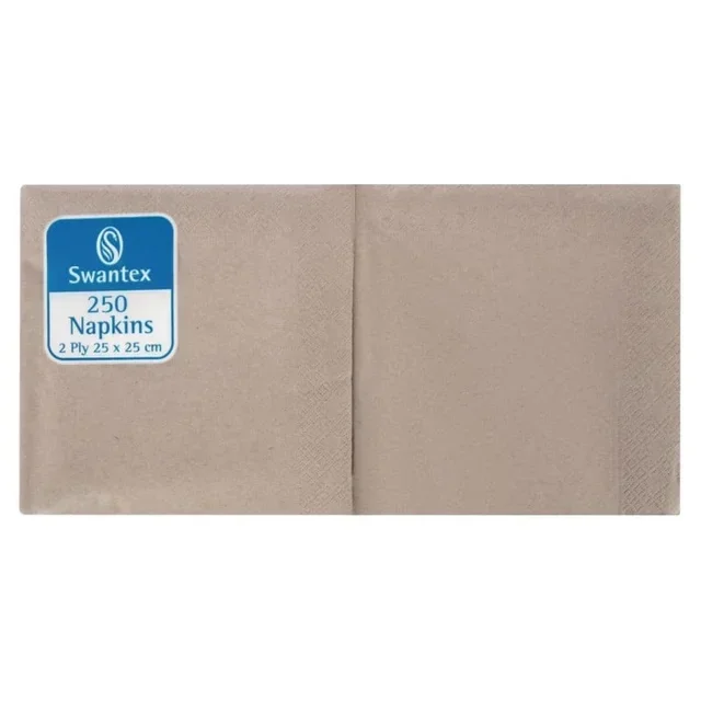 Servilletas de Mesa Kraft Ecológicas 2 Capas 25x25 cm - Pack 2000 unidades