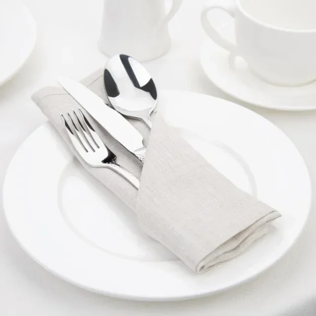 Natural Linen Napkins 40 x 40 cm - Pack of 12