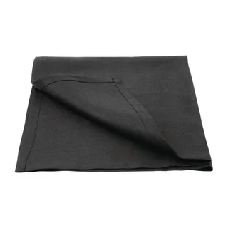 Serviettes de Table Noires en Lin 40 x 40 cm - Pack de 12