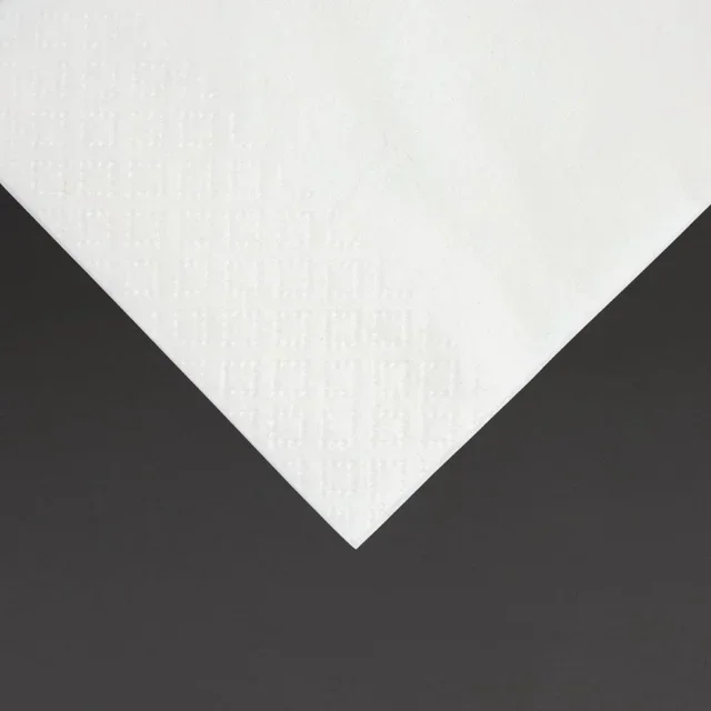 Snack-Servietten 2-lagig 1/8-Falz 330 mm Weiß - Karton mit 2000 Stück