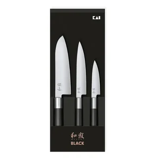 Set de 3 Cuchillos Wasabi Black - Office Universal Santoku