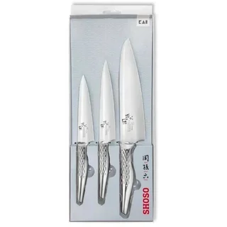 Conjunto de 3 Facas Shoso - Legumes, Universal e Chef