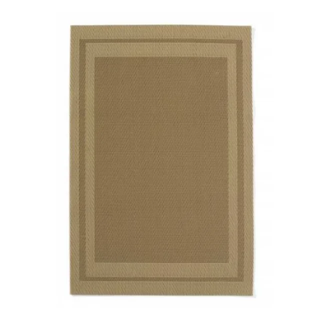 Set of 6 Beige PVC Placemats - 45 x 30 cm