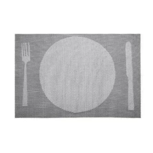 Set of PVC Placemats Velvet Effect Samet - 45 x 30 cm - Non-Slip and Washable