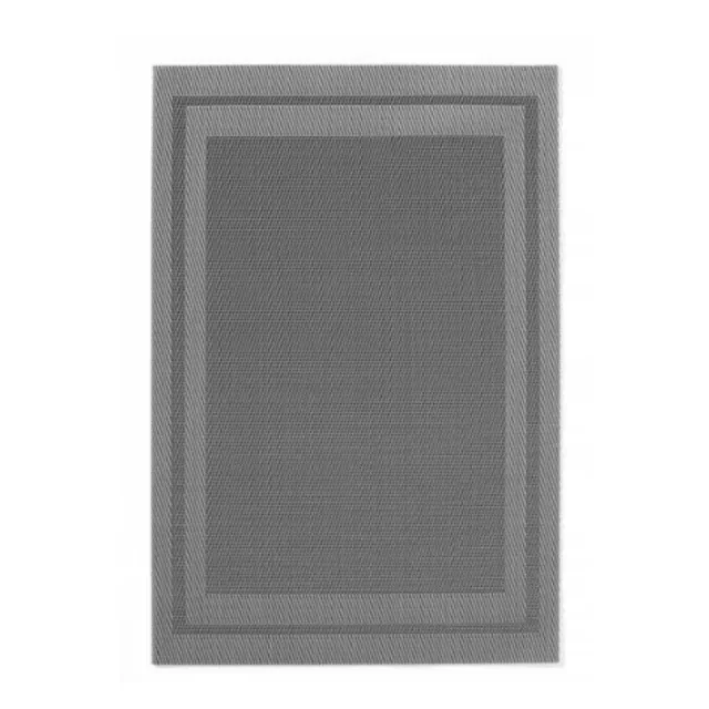 Set of 6 Graphite PVC Rectangular Placemats 45 x 30 cm