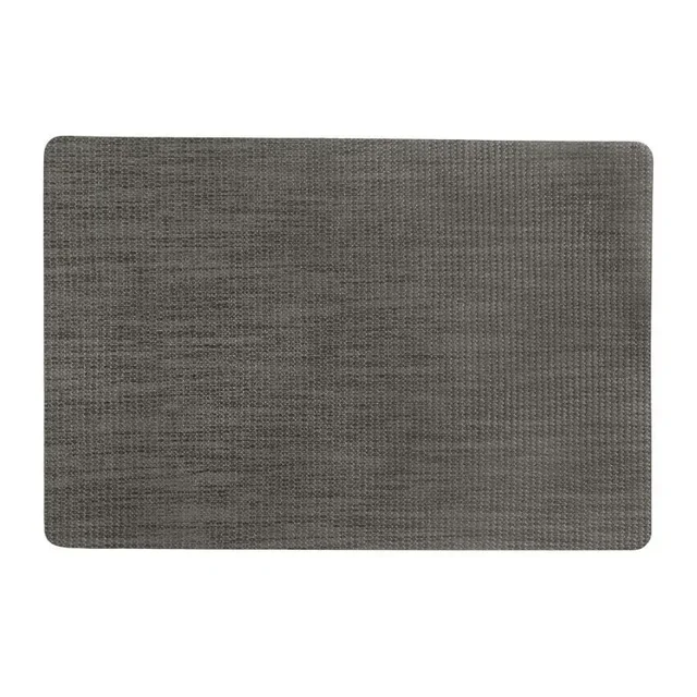 Rectangular PVC Placemat Grey 45 x 30 cm