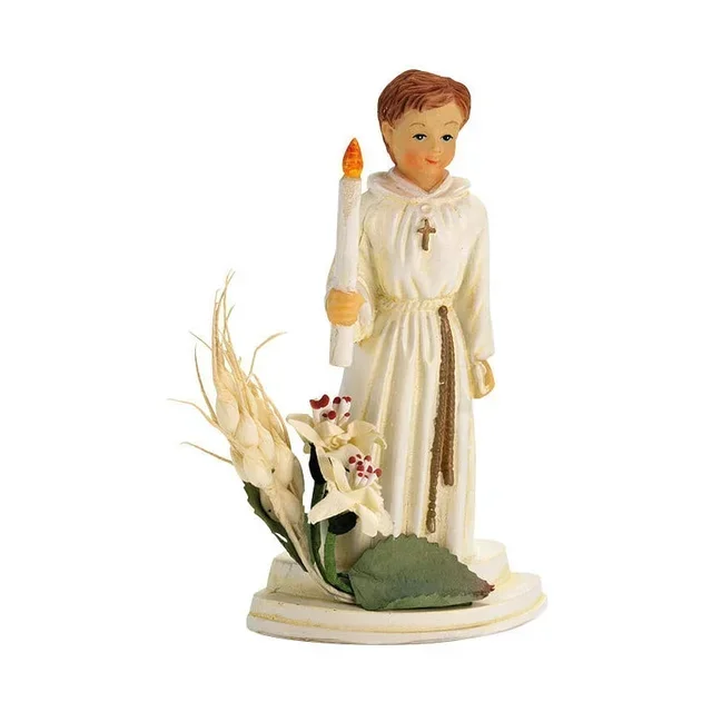 Sujet de Décors - Communiant Cierge et Épi de Blé - Garçon