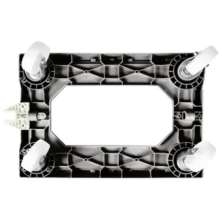 Base con Ruedas Giratorias 4 Ruedas - Marco de Acero - Color Negro