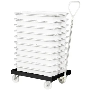 Base con Ruedas Giratorias 4 Ruedas - Marco de Acero - Color Negro