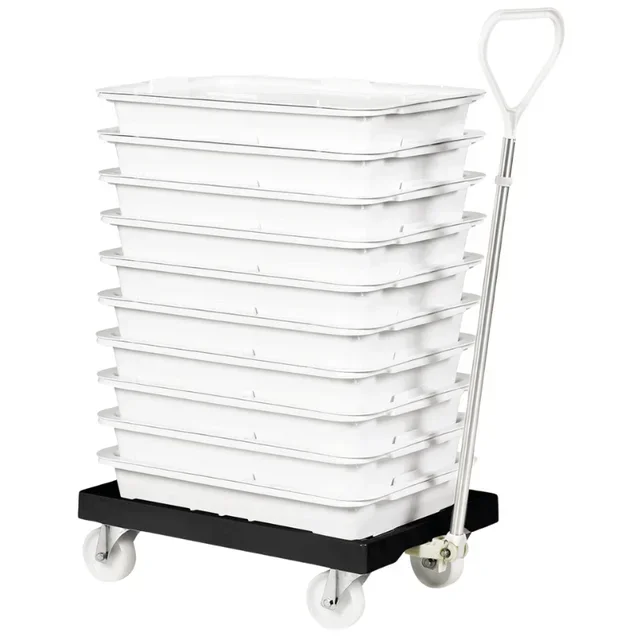 Base con Ruedas Giratorias 4 Ruedas - Marco de Acero - Color Negro