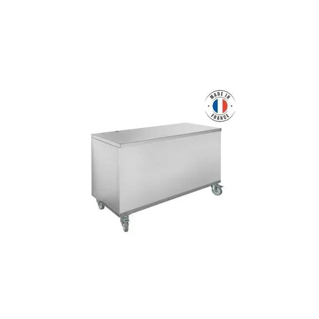 Mobile Plinth on Wheels for Professional Refrigerated Display Cases - 4 GN 1/1 Containers