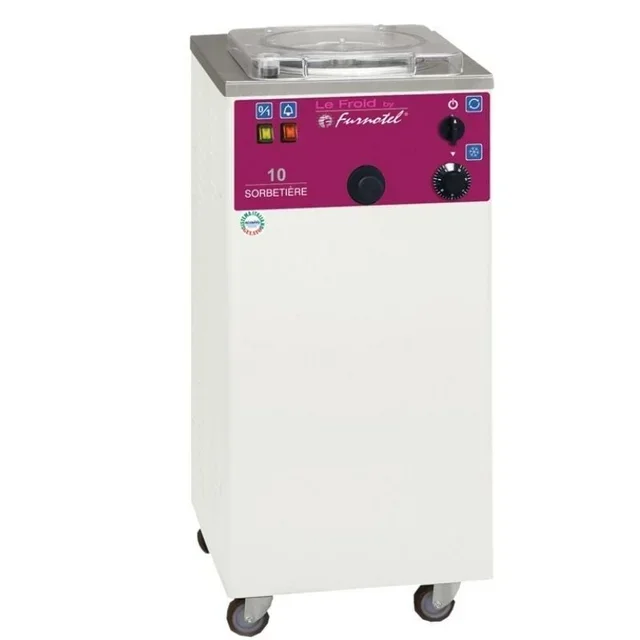 Sorbetière Professionnelle Manuelle 10 Litres par Heure - Extraction à Chariot