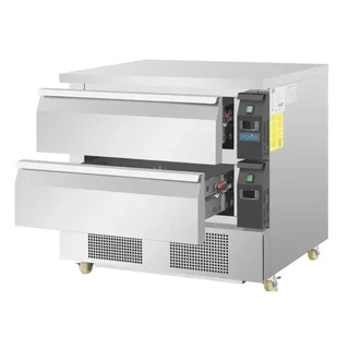 Soubassement Réfrigéré 2 Tiroirs Série U 4x GN 1/1 - Double Ventilation