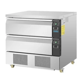 Soubassement Réfrigéré 2 Tiroirs Série U 4x GN 1/1 - Double Ventilation