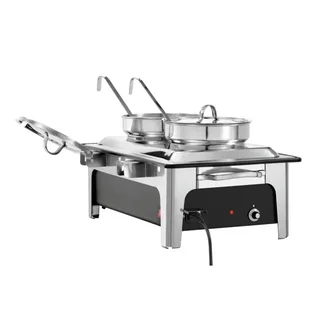 Soupière Chauffante Électrique Double Réservoir 2 x 4 Litres