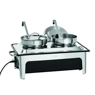 Soupière Chauffante Électrique Double Réservoir 2 x 4 Litres