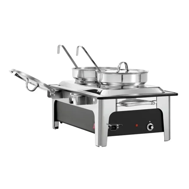 Soupière Chauffante Électrique Double Réservoir 2 x 4 Litres