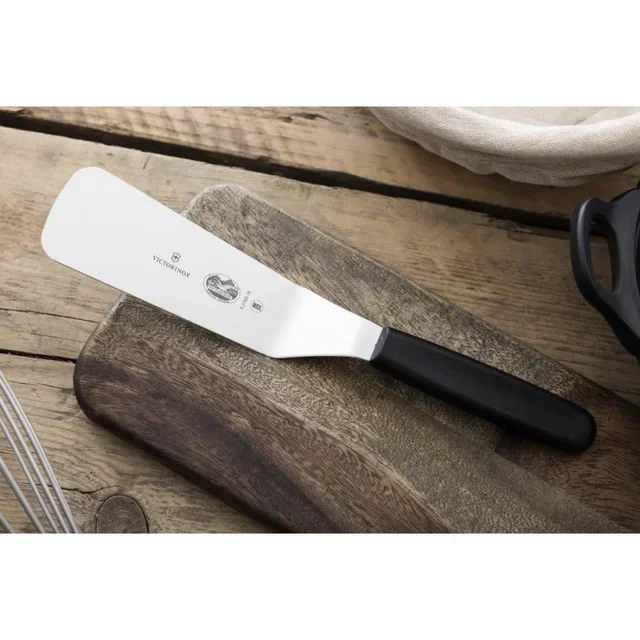 Bent Stainless Steel Spatula 15.5 cm - Professional Kitchen Knife