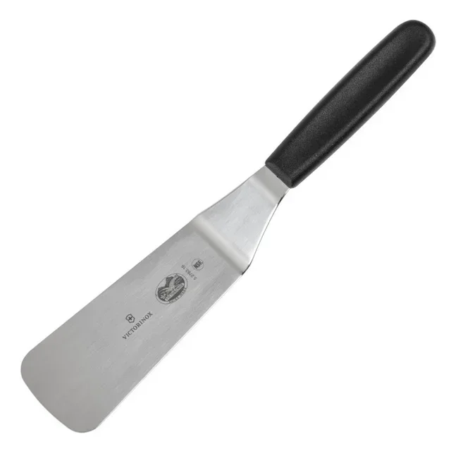 Bent Stainless Steel Spatula 15.5 cm - Professional Kitchen Knife