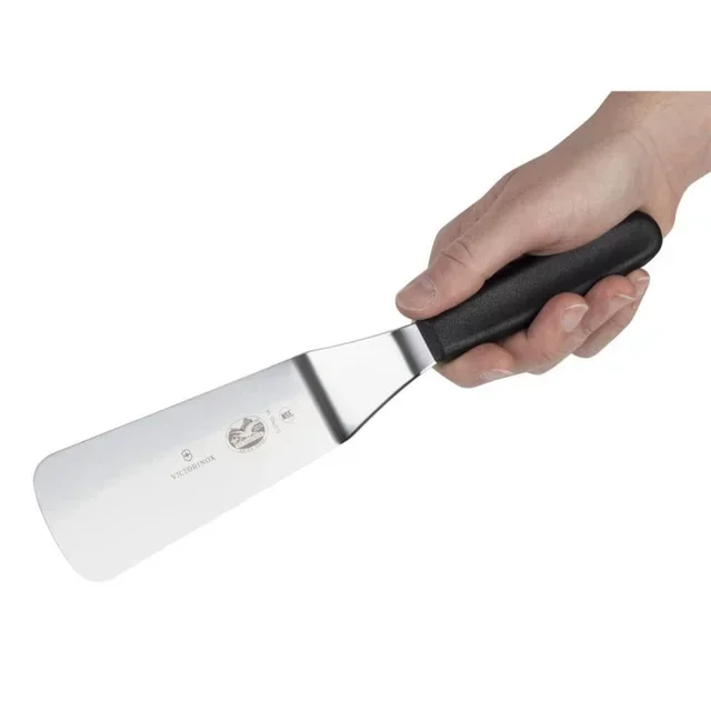 Bent Stainless Steel Spatula 15.5 cm - Professional Kitchen Knife