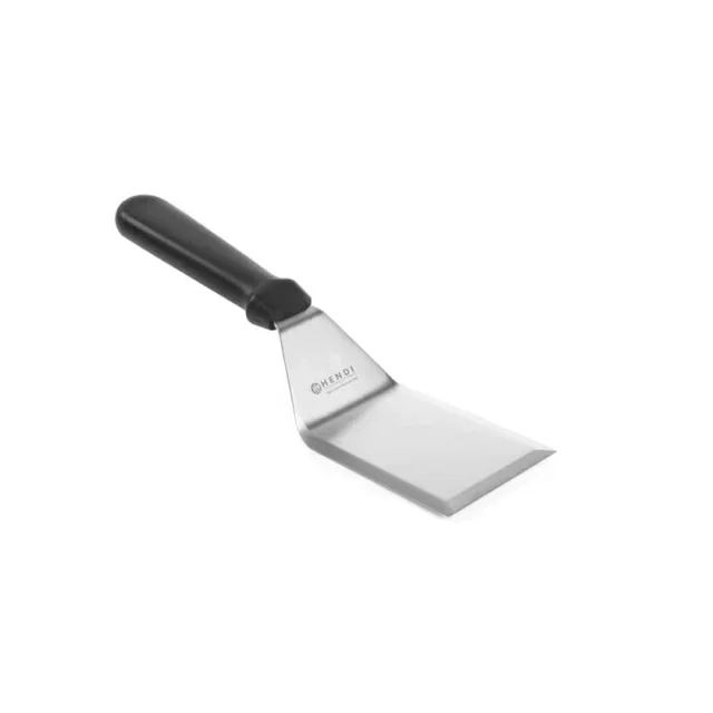 Edelstahl Winkelpalette für Hamburger - Polypropylen Griff 14,3 cm